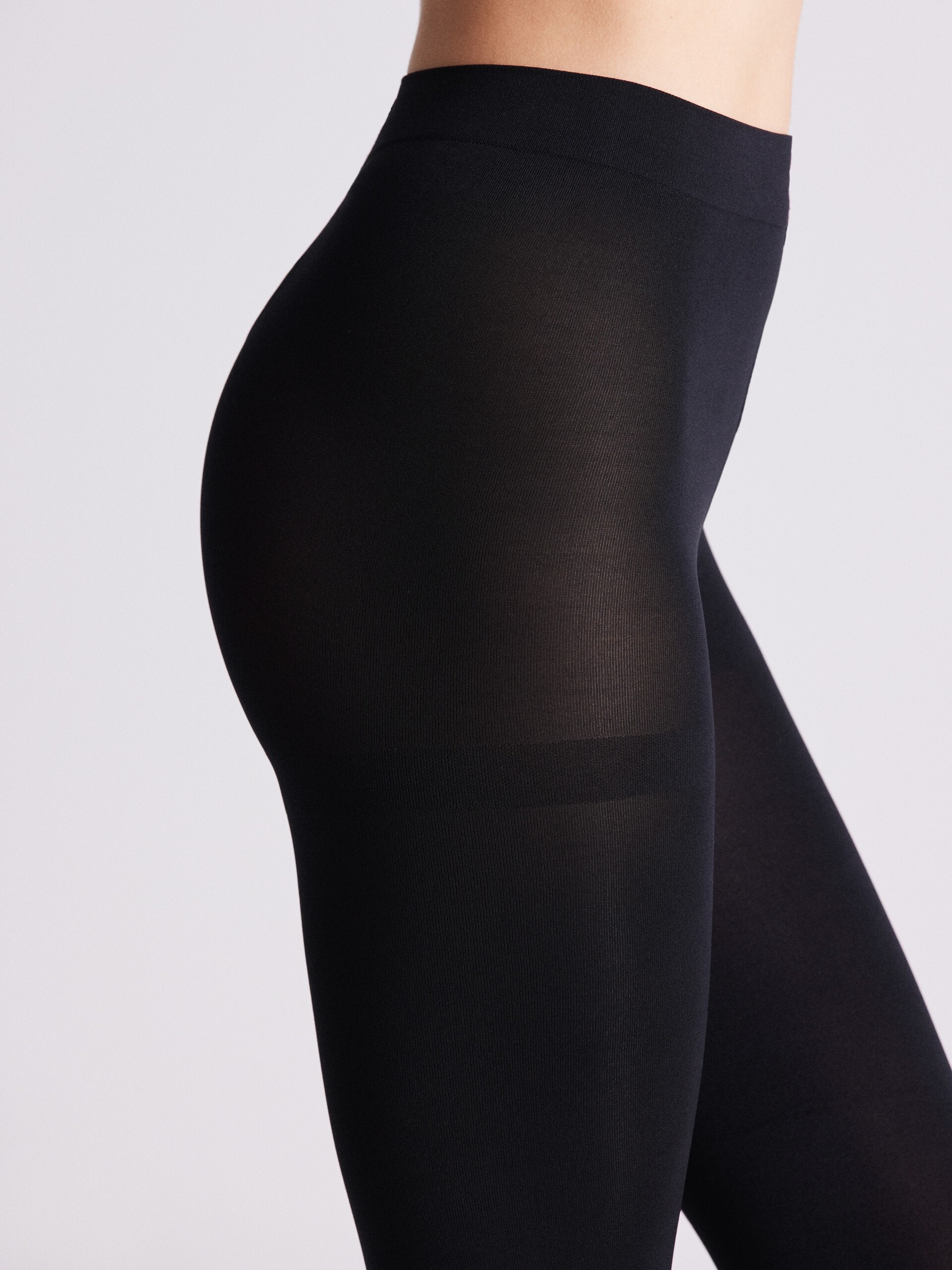 Black high-waist shaping leggings – Ysabel Mora